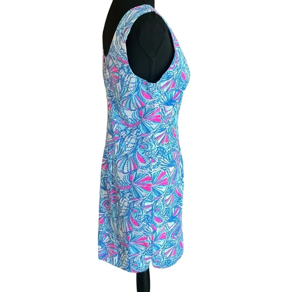 Lilly Pulitzer for Target 20th Anniversary Shift Dress Blue Seashell Print - Picture 7 of 12